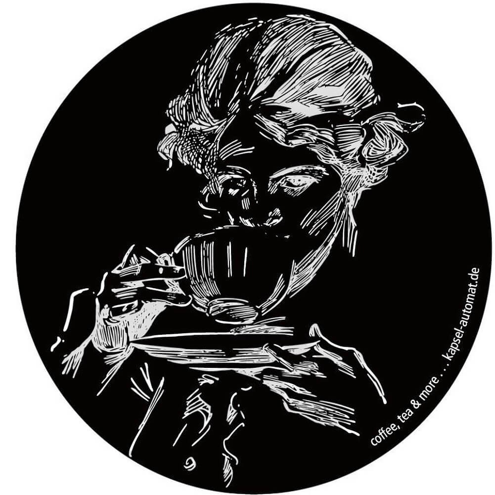 Aufkleber Sticker für Verkaufsautomat für Kaffeekapseln Kaffee Kapselautomat