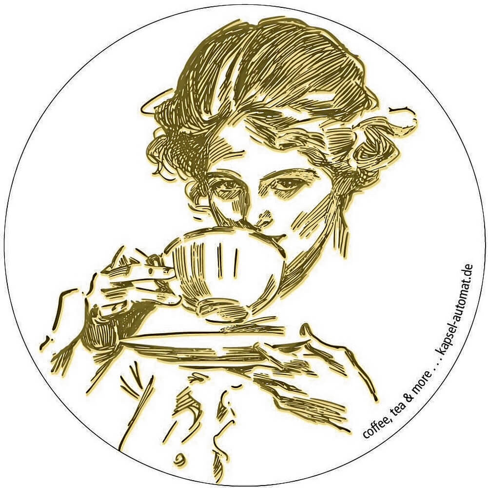 Aufkleber Sticker für Verkaufsautomat für Kaffeekapseln Kaffee Kapselautomat