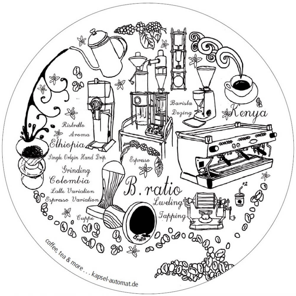 VERSCHIEDENE Aufkleber Sticker für Verkaufsautomat für Kaffeekapseln Kaffee Kapselautomat