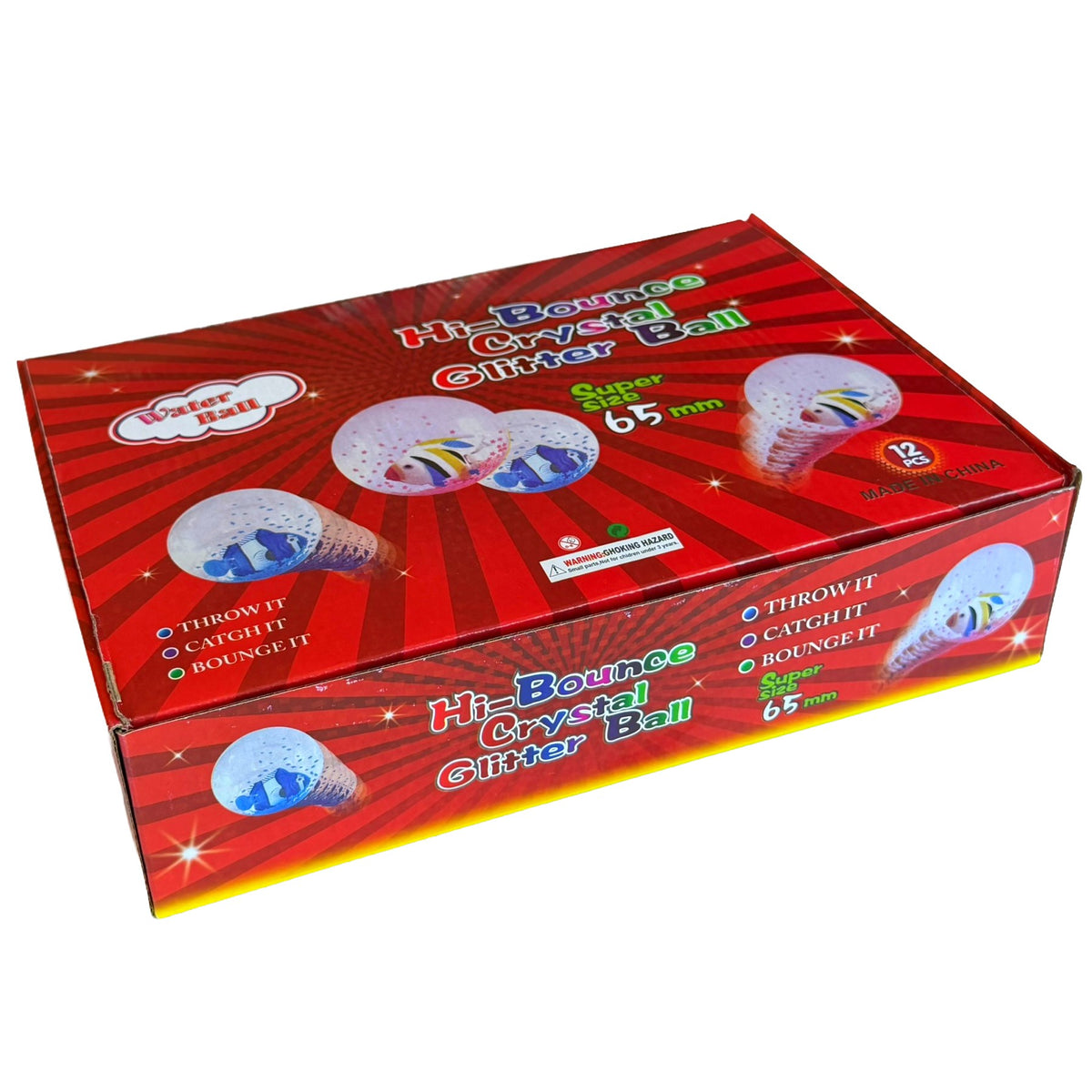 Blinkende Flummis - Springbälle - Gummibälle - 65mm - selbstauslösend (mit Wasser gefüllt)