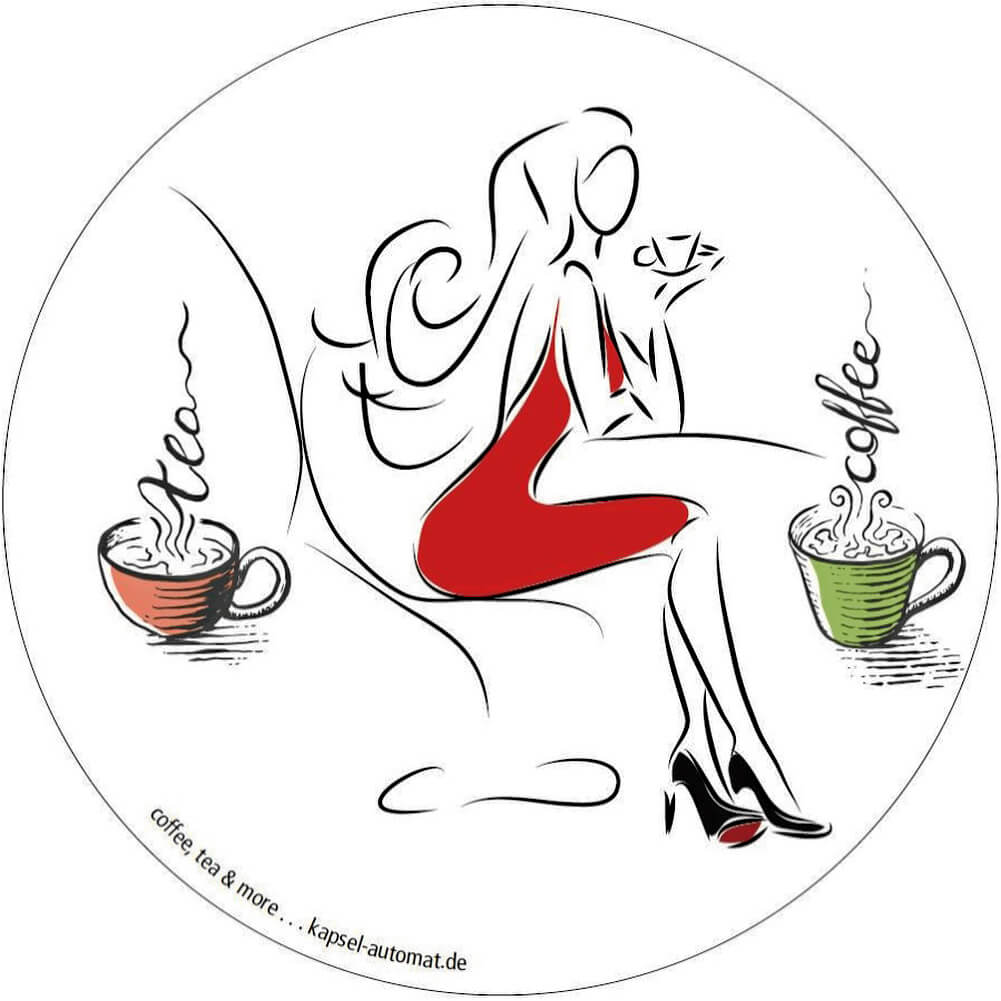 VERSCHIEDENE Aufkleber Sticker für Verkaufsautomat für Kaffeekapseln Kaffee Kapselautomat