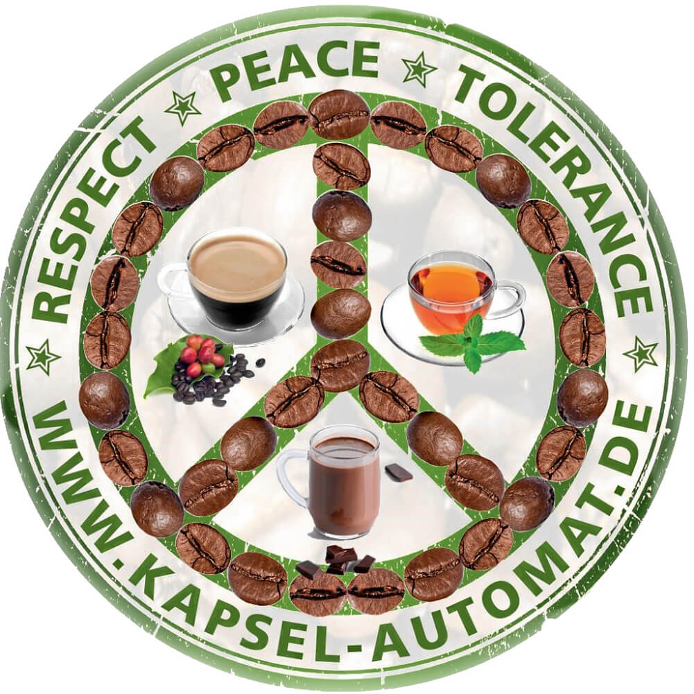 Aufkleber Sticker für Verkaufsautomat für Kaffeekapseln Kaffee Kapselautomat