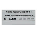 portion price sticker € 1,50 (white)
