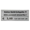 portion price sticker € 3,00 (white)