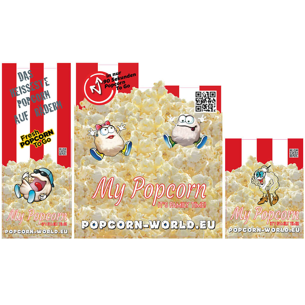 Aufkleber Set zum Überkleben der Automaten vom Popppy oder M520 (unterer Teil, mit Ihrem Kd-Logo)