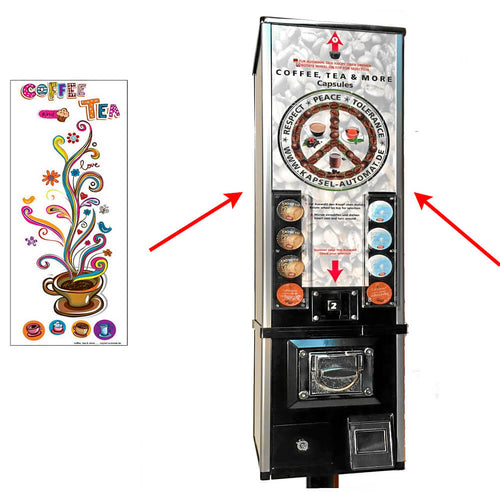 Coffee Duo side sticker for capsule machine