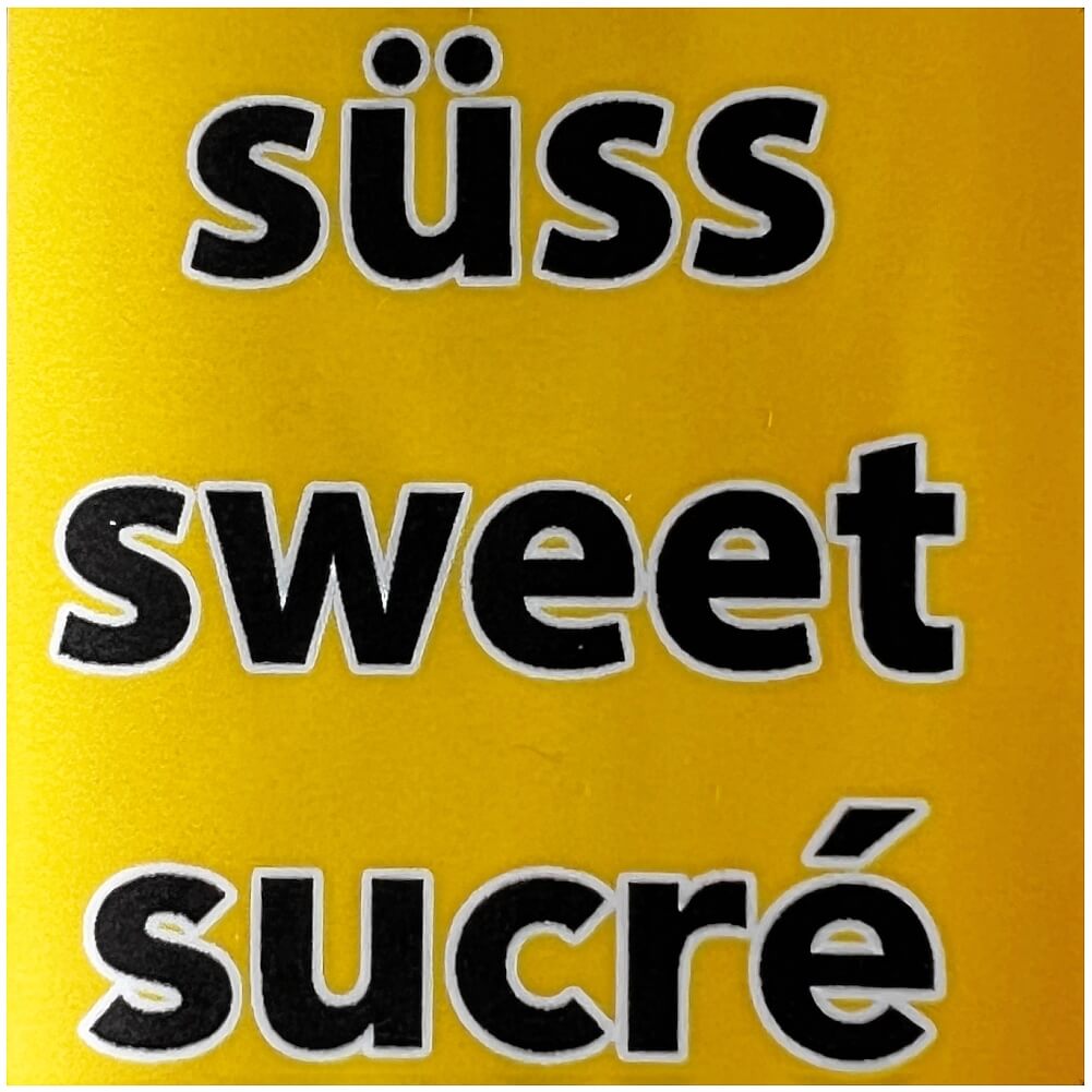 Geschmack Aufkleber Süss, Sweet, Sucré