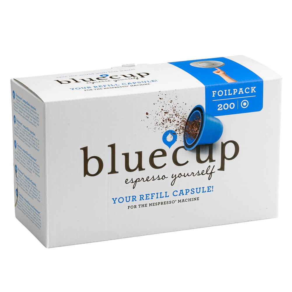 200 Deckel Folie für BLUECUP Kaffeekapseln