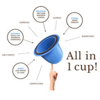 Cápsulas Bluecup como las cápsulas de café Nespresso, 6 unidades