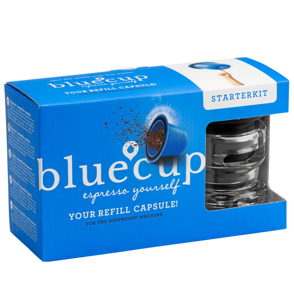 Starter Kit Bluecup for Nespresso coffee capsules