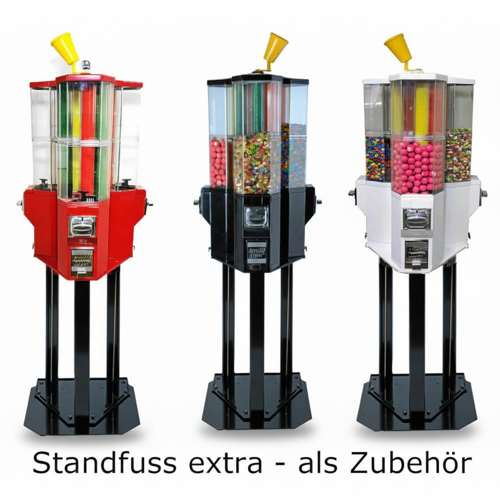 Máquina expendedora CupCandy con 3 compartimentos