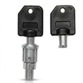 Locking cylinder/lock with 2 keys - for Mini-Fresh-Box, 4-station, CupCandy, Spiral & coffee capsule machine