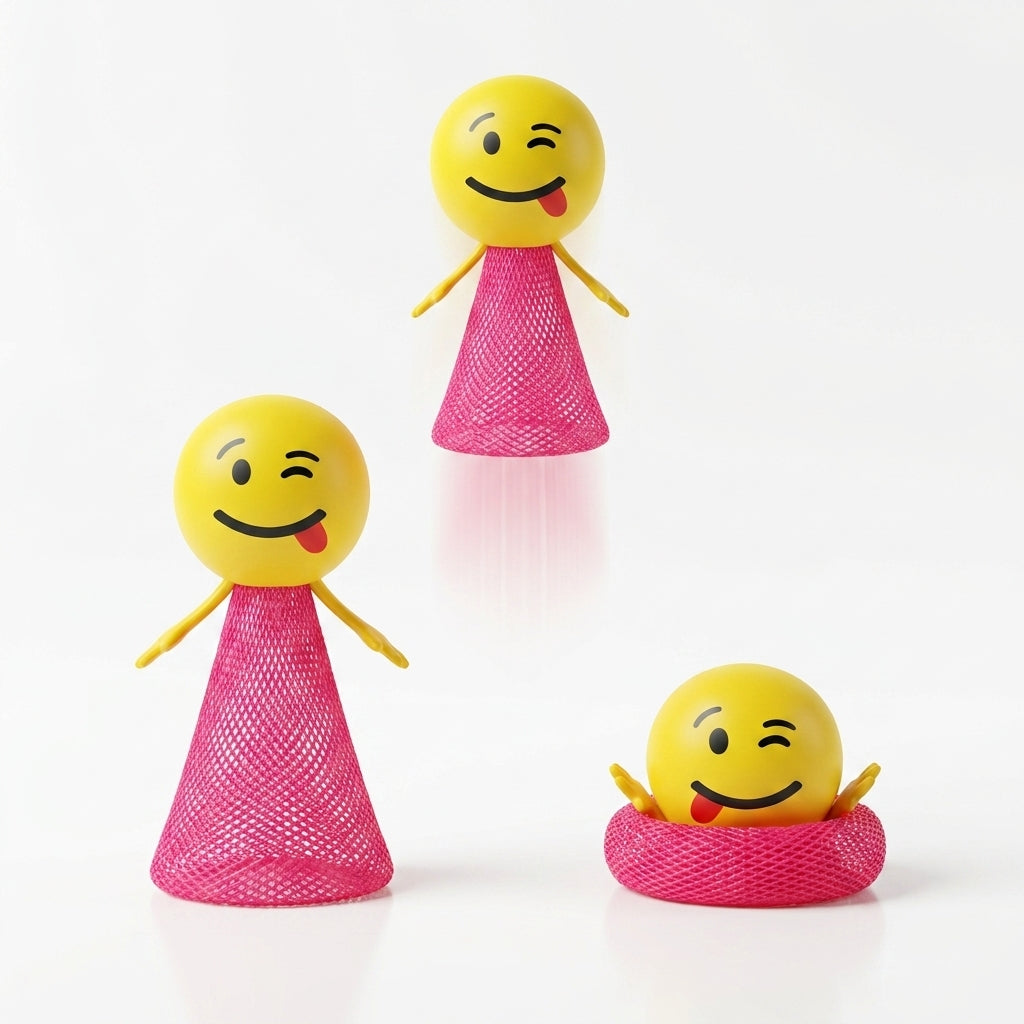 Emoji Springer 9 cm x 4 cm (in 92mm Kapsel) (200 Stück)