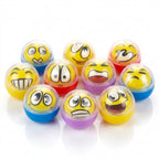 Emoji Anti Stress Bälle aus PU-Schaumstoff 60mm (in 70mm Kapsel)