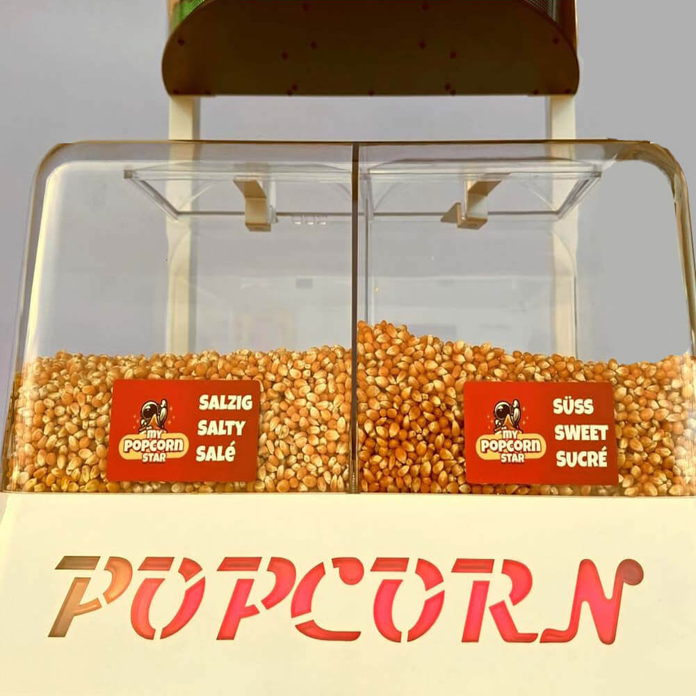 My PopcornSTAR-EU -> for 2 flavours + MIX (Mod. 140_EU) made of Stainless Steel incl. ALL Extras