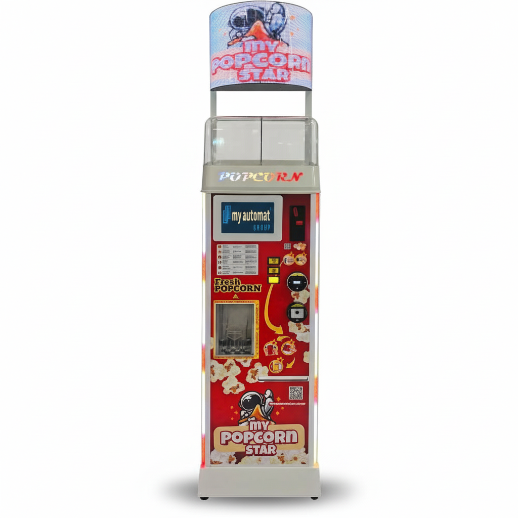 MyPopcorn Star - für 2 Sorten Popcorn + Mix (Mod. 140 EU) plus Nayax plus Telemetrie - Miete (Mietkauf); monatlich, ab dem zweiten Monat: 130,- €