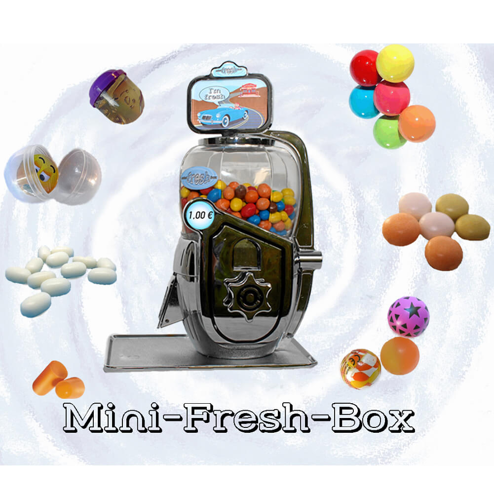 Mini-Fresh-Box 1,00 € (mittlere Produkte bis 25 mm, Ausgabe Dreieck)