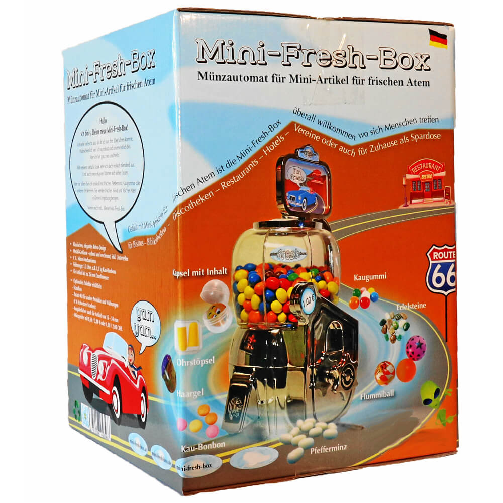 Mini-Fresh-Box 1,00 € (mittlere Produkte bis 25 mm, Ausgabe Dreieck)