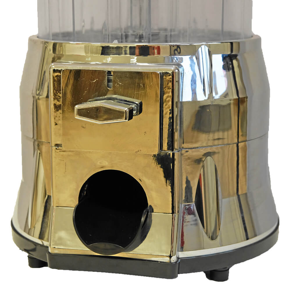 Mini snack vending machine M81, vending machine CHROME  - € 2,- coin slot