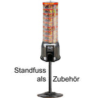 Mini snack vending machine M81, vending machine CHROME  - € 2,- coin slot