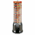 Mini snack vending machine M81, vending machine CHROME  - € 2,- coin slot