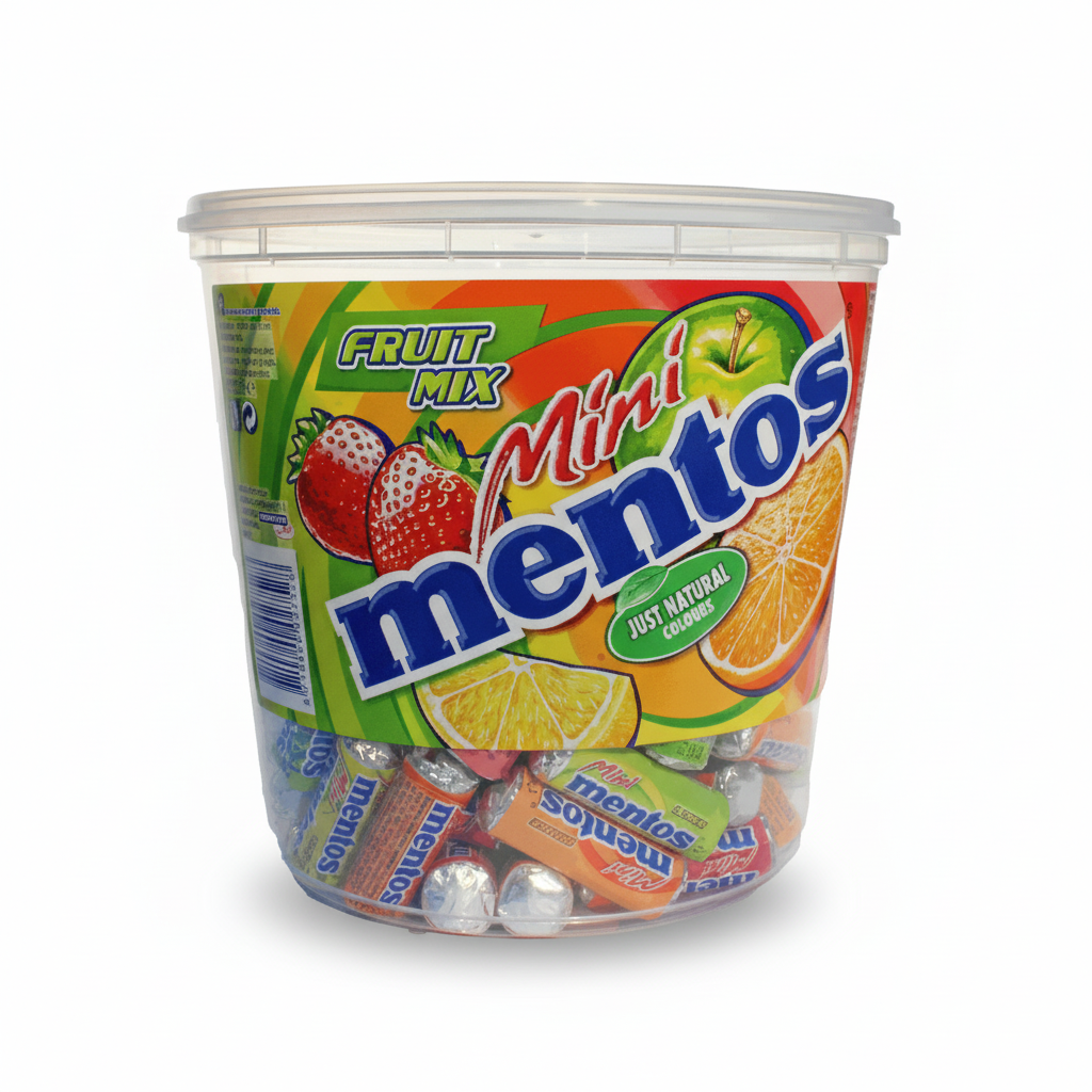 Mini-Mentos Fruit-Mix 1 bote = 120 unidades