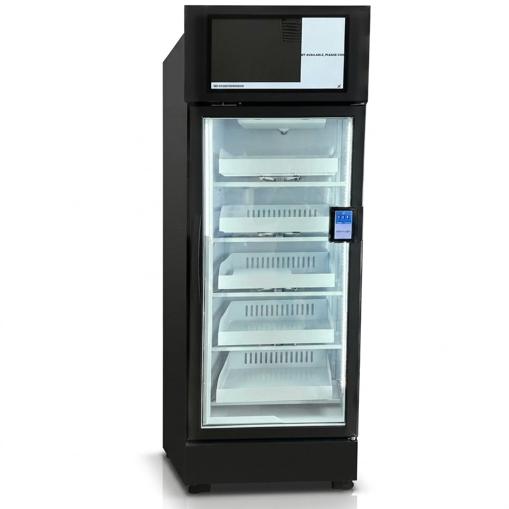 Moderner intelligenter KI Kühlschrankautomat (Smart Fridge) -  Kommissionsware