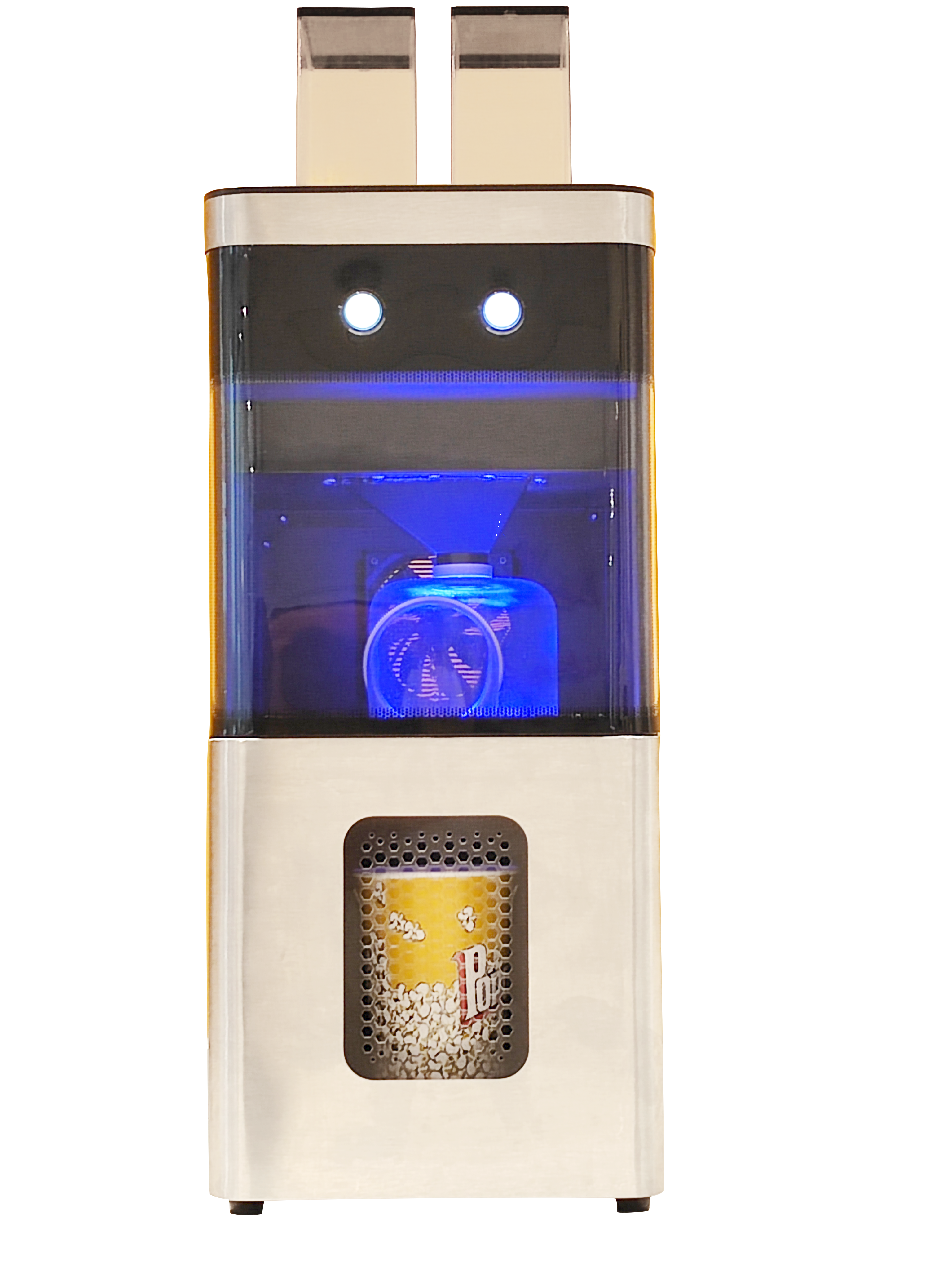 Popcorn machine for the counter, without coin selector