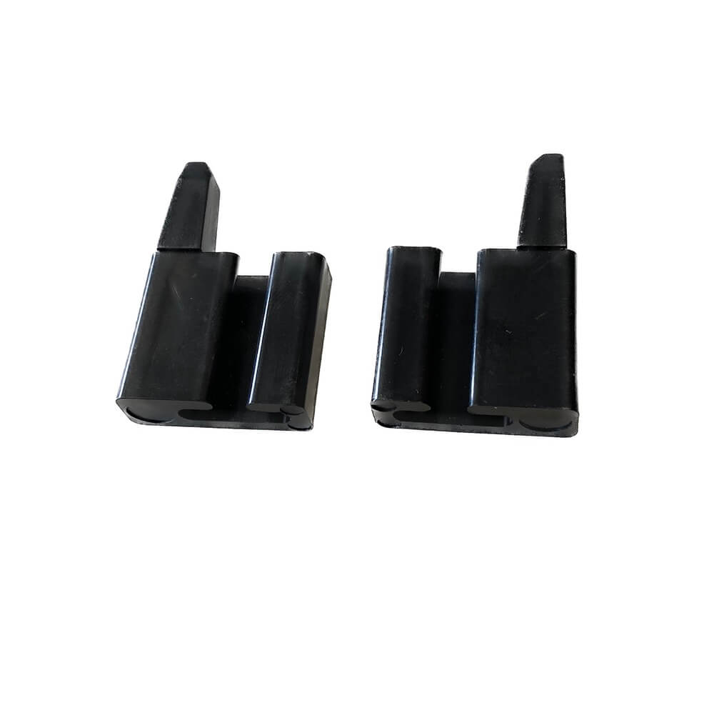 Schiebe-Riegel (Set Li.+Re.) innen für Verschlussblende über Münzprüfer (schwarz) f. Automat Pringles M49