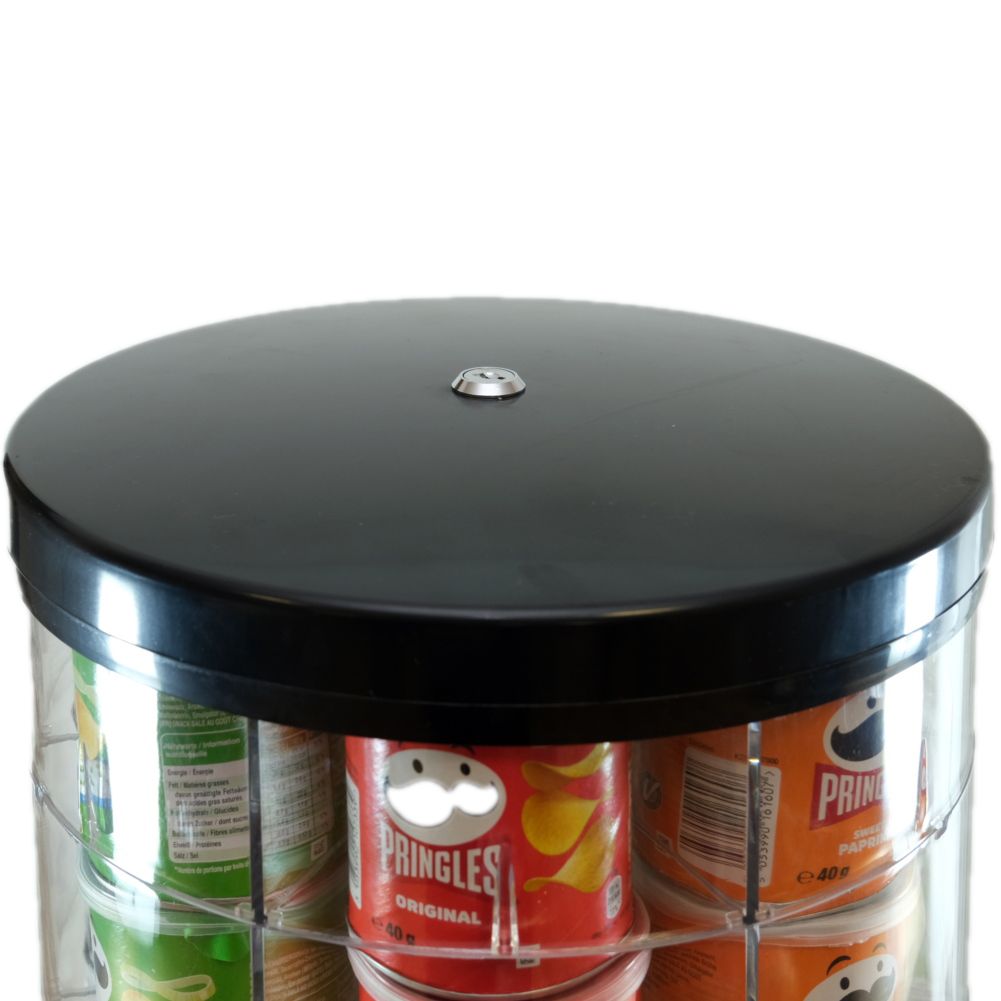 Vending machine for Pringles M49 RED (with mechanical coin selector 2,- €)