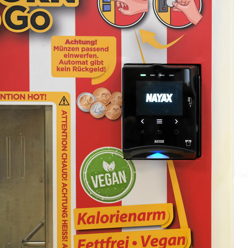 MyPopcorn Popstar - 2A 520 v2 plus Nayax Kartenzahlung - Miete (Mietkauf) - monatlich, ab dem zweiten Monat: 110,- €