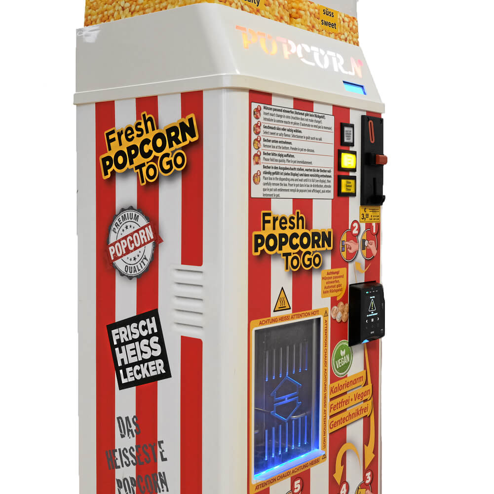 MyPopcorn Popstar - 2A 520 v2 plus Nayax Kartenzahlung - Miete (Mietkauf) - monatlich, ab dem zweiten Monat: 110,- €
