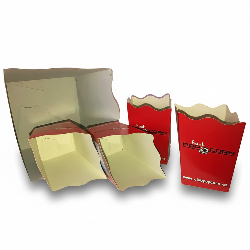 Minivasos para máquinas de palomitas de maíz "Fast Popcorn" y venta de palomitas de maíz en general