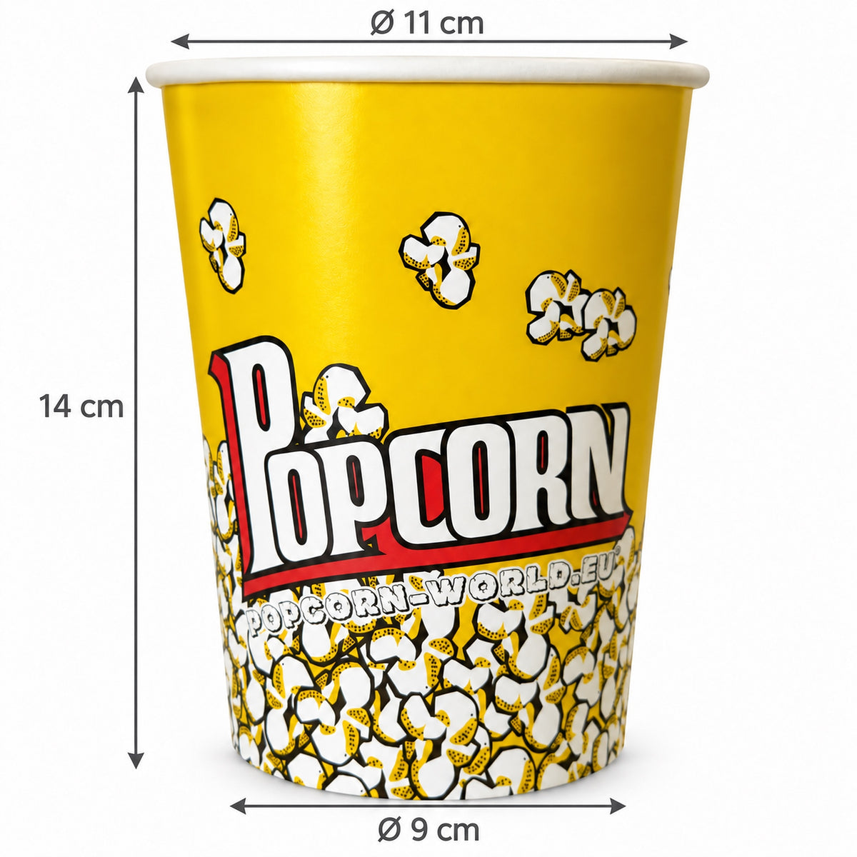 Popcorn Becher RUND ca. 1L, 32 Oz