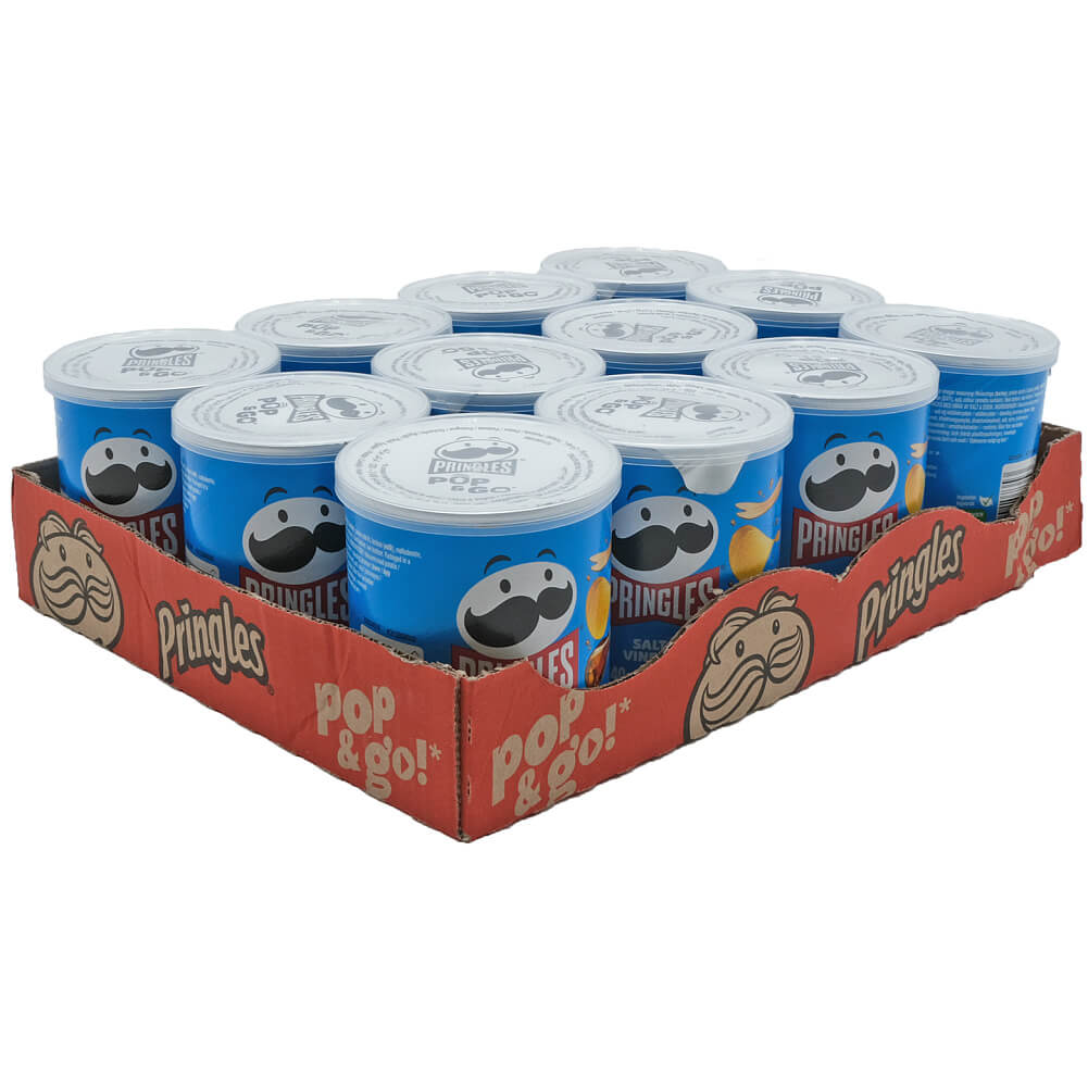 Pringles Chips Salt & Vinegar (blue) 12x