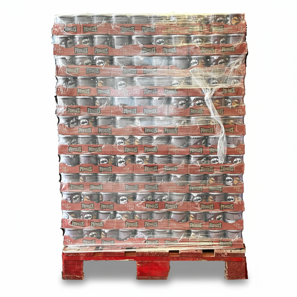 Pringles Chips combination mixed pallet with 1728 cans. 4 flavors with 432 cans each.