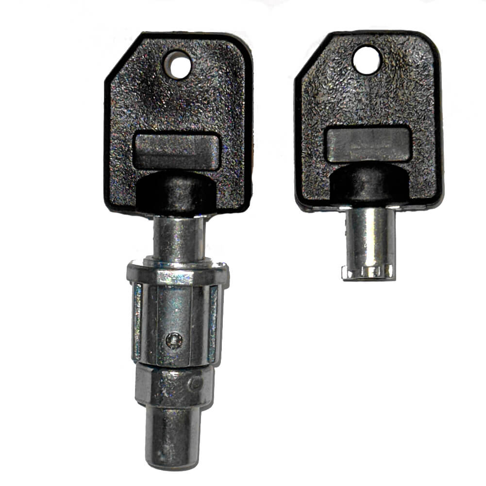 Schraubschloss/Schliesszylinder m. 2 Schlüsseln -  für Mini-Fresh-Box, Viererstation, CupCandy, Spiral & Kaffeekapsel-Automat