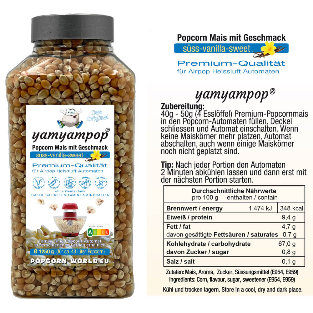 Mais in 1250g Becher