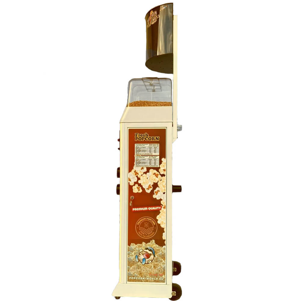 MyPopcorn Star - para 2 variedades de palomitas de maíz + mezcla (Mod. 140 EU) de acero inoxidable con TODOS los extras