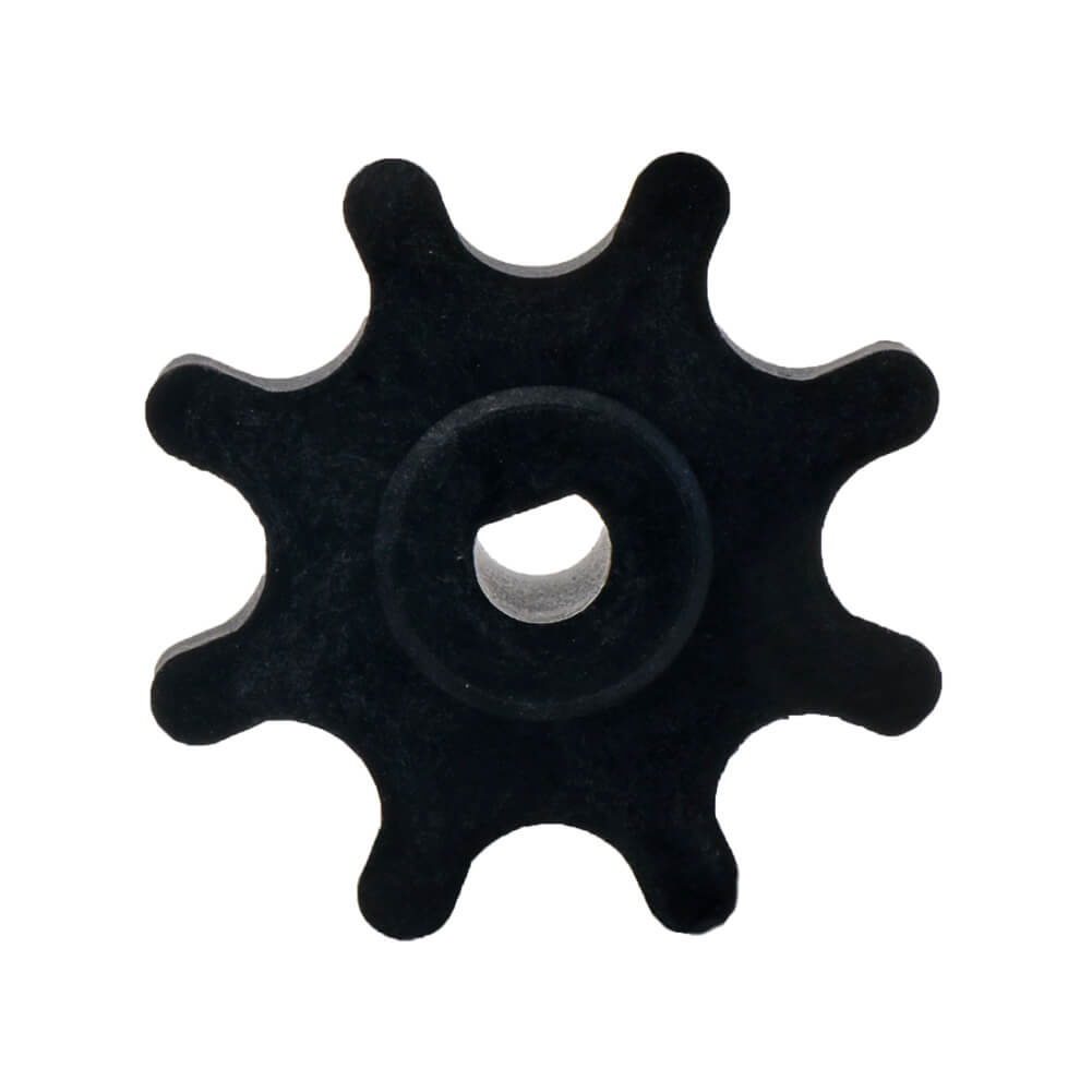 Corn container transmission pinion
