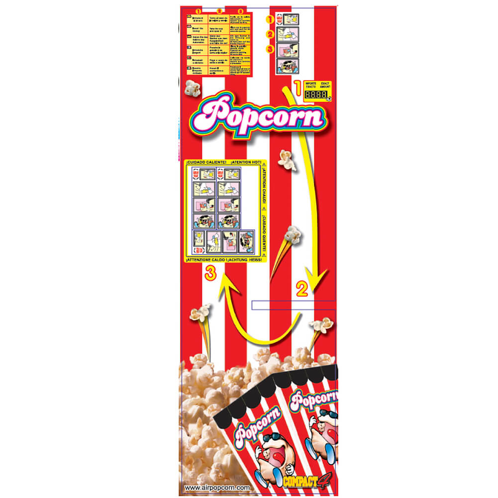 Sticker FRONT Compact 4 (as from machine with 200 cups)