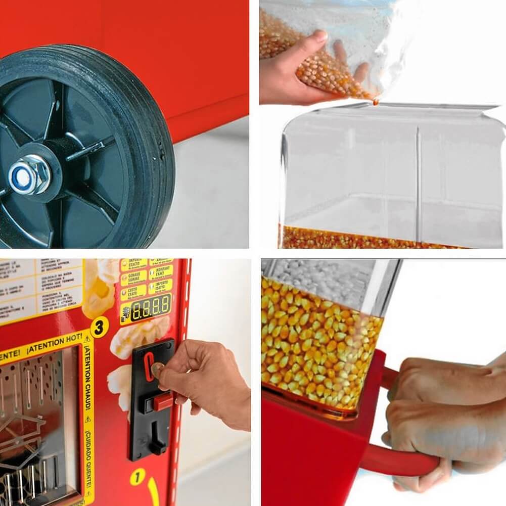 Popcorn-Automat Airpop Go (rot)