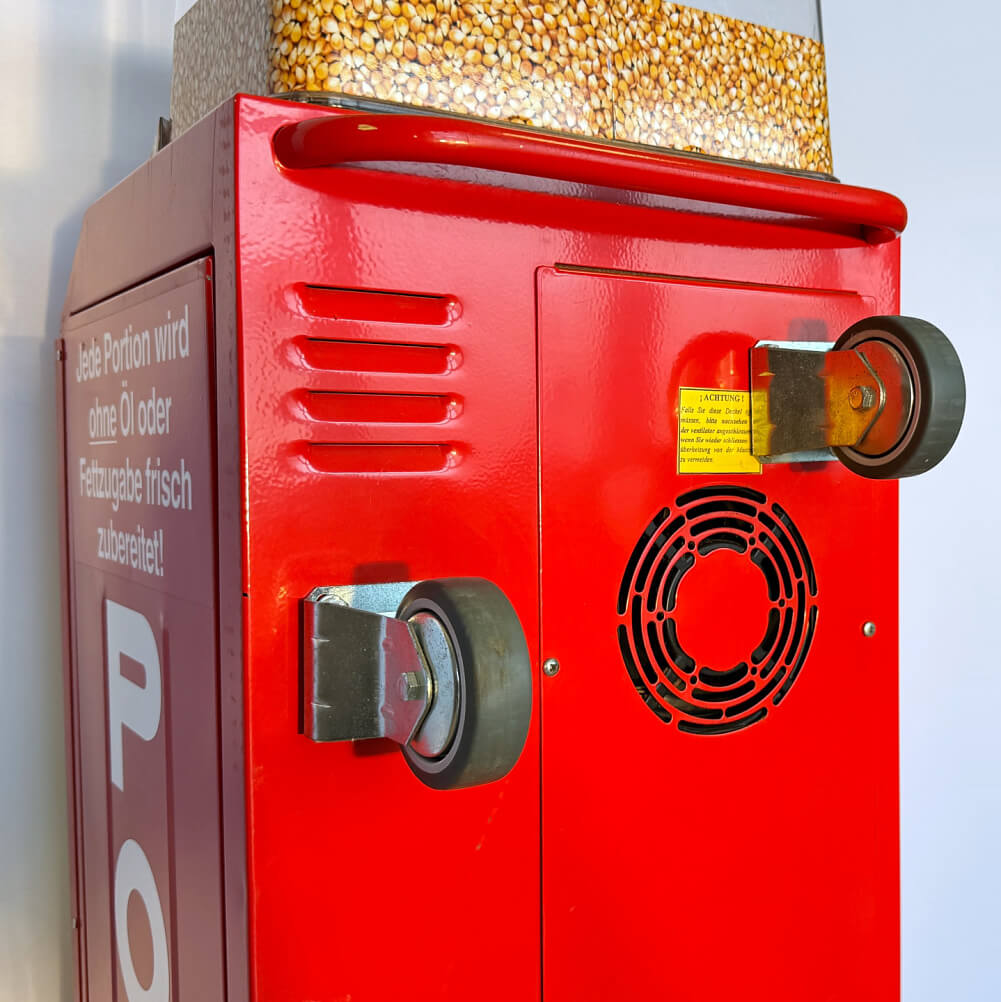 Popcorn-Automat Airpop GO rot - gebraucht ohne Popcorn-World-Aufkleber