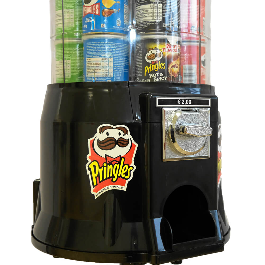 Pringles-Automat Schwarz M49 (mit mechanischem Münzprüfer 1,00€)