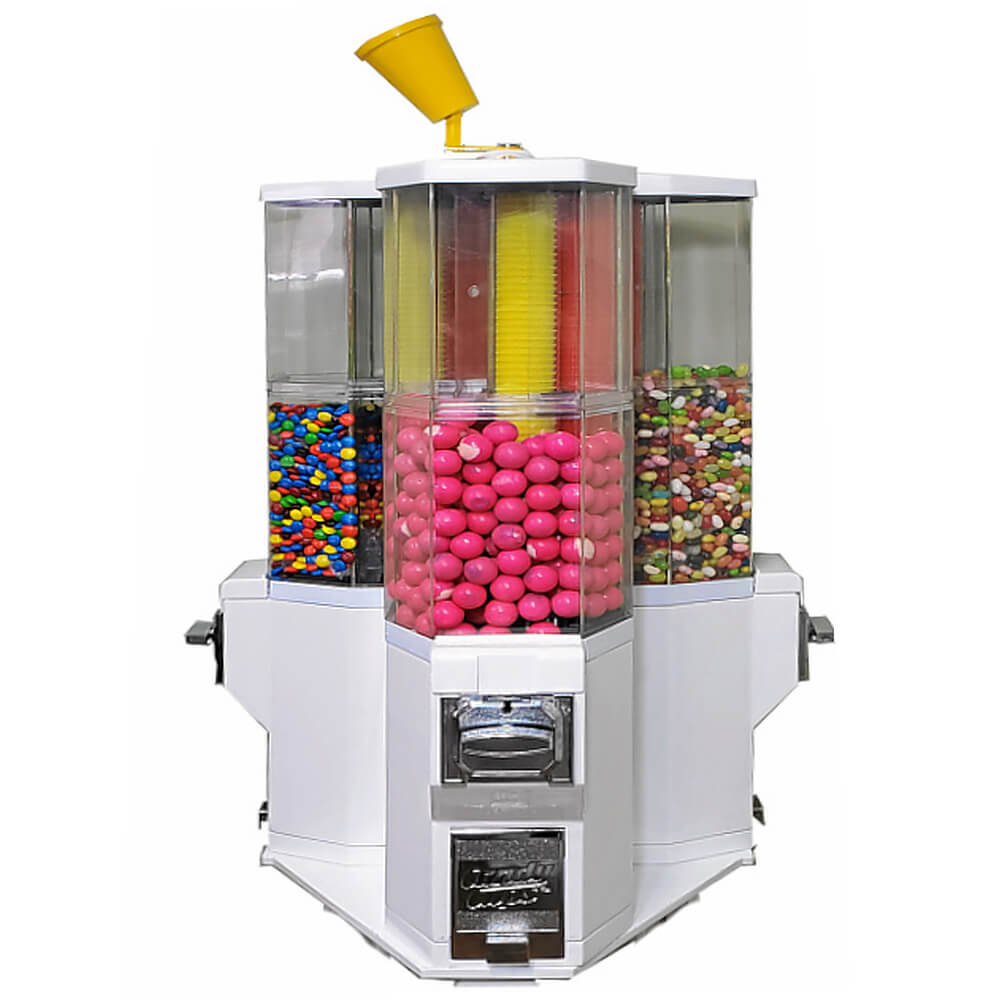 CupCandy Automat mit 3 Fächern, weiss