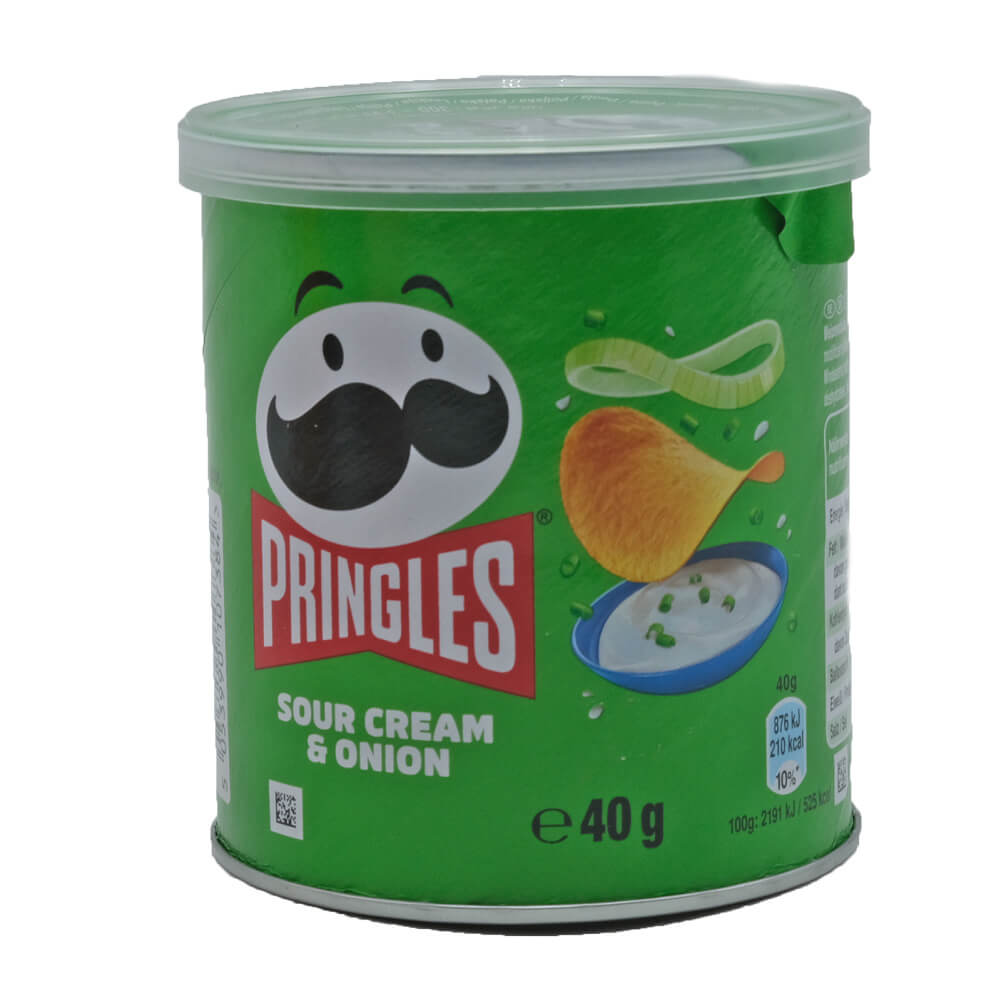 Pringles Chips Sour Cream & Onion (grün) 12er