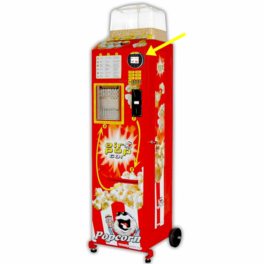 Airpop-Automat (ein Geschmack) plus Nayax Kartenzahlung - Miete