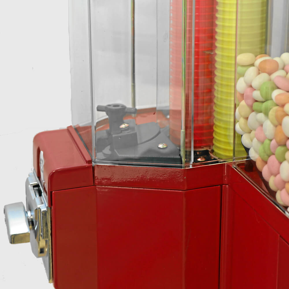 Cupcandy Automat mit 3 Fächern, rot
