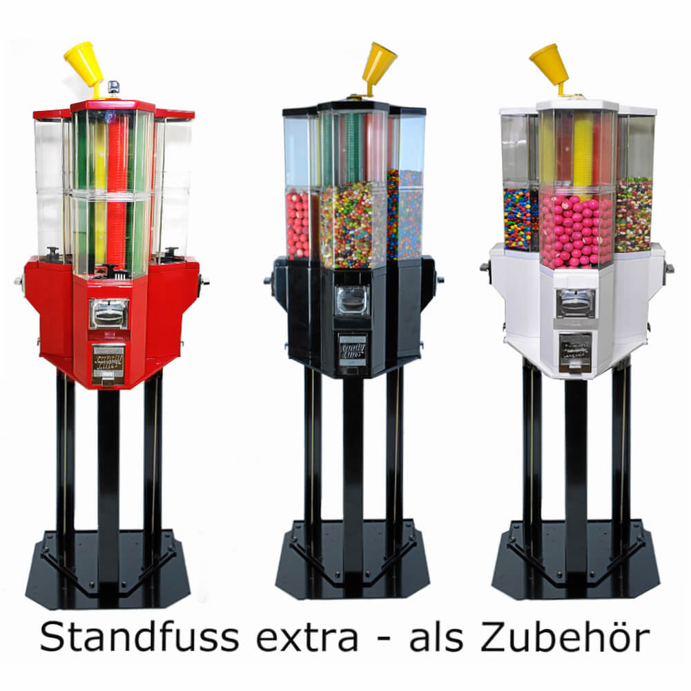 Cupcandy Automat mit 3 Fächern, rot
