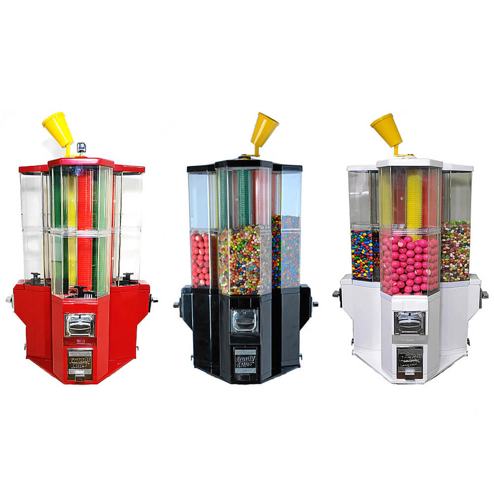 Cupcandy Automat mit 3 Fächern, weiss